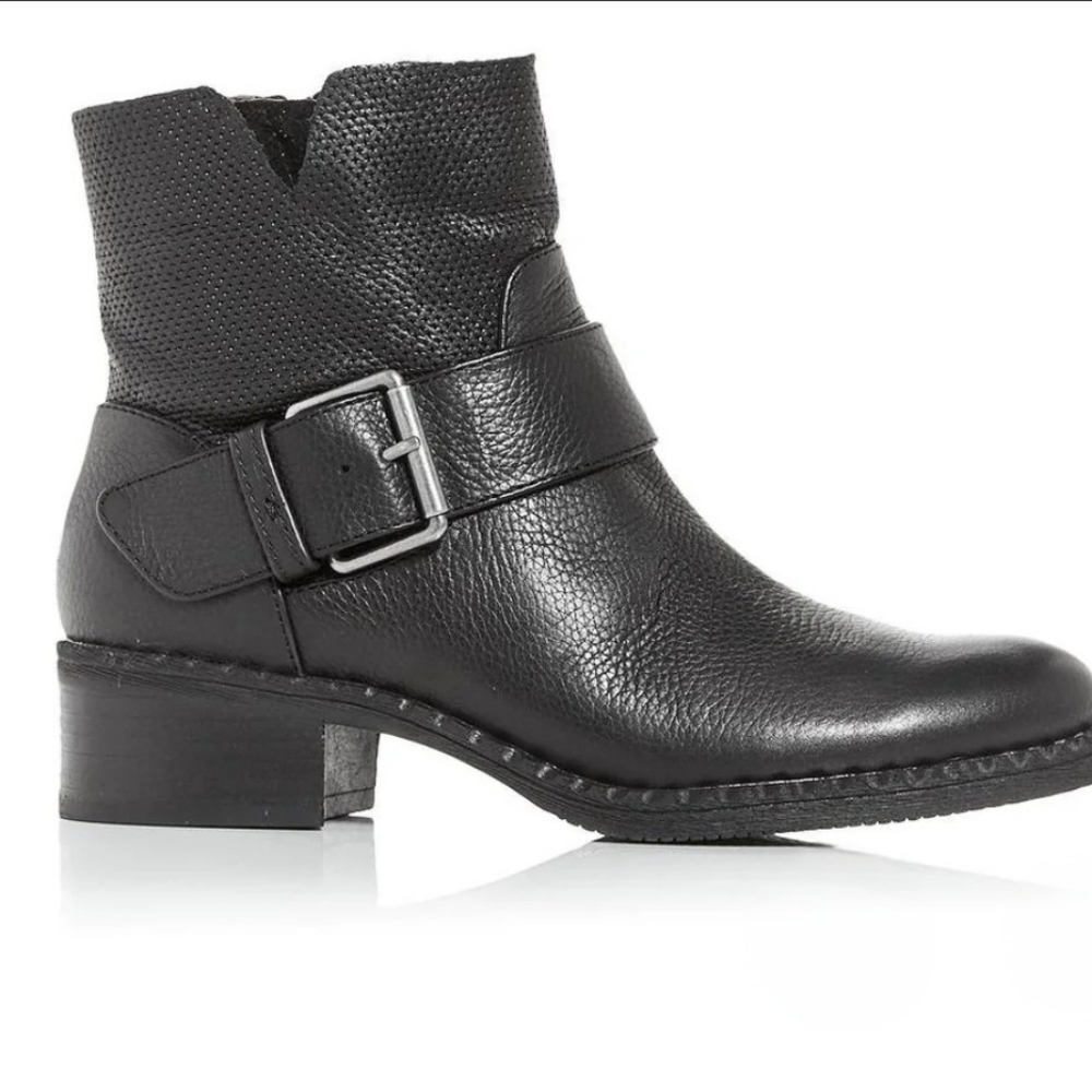 Kenneth Cole New York Women’s Leather Moto Bootie size 8,5